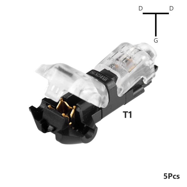 Clear T shape 1Pin