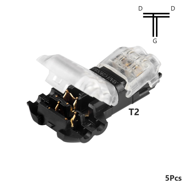 Clear T shape 2Pin