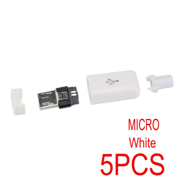 5PCS MICRO White