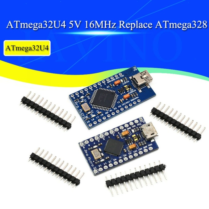 Pro Micro Atmega32U4 5V 16Mhz Cserélje Ki Az Atmega328-At Az Arduino Atmega 32U4 Pro Mini-Hez 2 Soros Fejjel