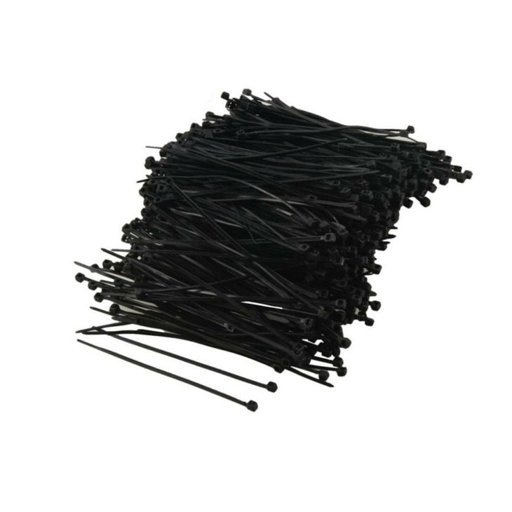 Promóció ! Kábelkötegelők Nylon1000 Db Fekete Műanyag Kábel Zip Tie Rögzítse Wrap 95Mm X 2Mm