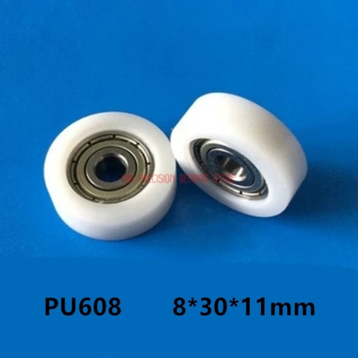 Di Plastica Di Nylon Puleggia Puleggia Con Cuscinetti PA6 Rullo Di Nylon U H Scanalatura Di Plastica UHMW PE Puleggia Ruota ID 10 MILLIMETRI - Foto 12