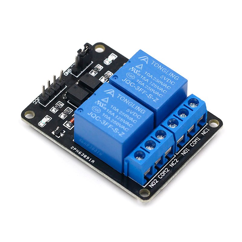 2 Relay Arduino Module 1Db 5V 2 Csatornás Relé Modul Shield Az Arduino Arm Pic Avr Dsp ...