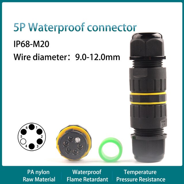 M20 5P 9-12mm