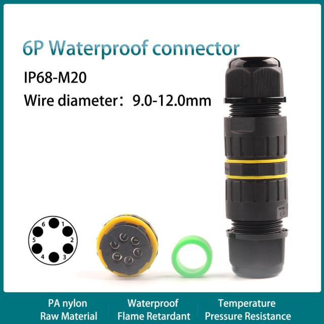 M20 6P 9-12mm