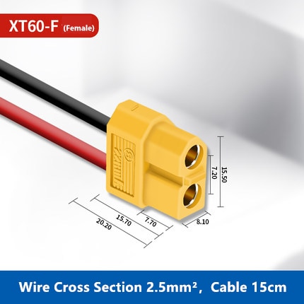 XT60 Female 15cm
