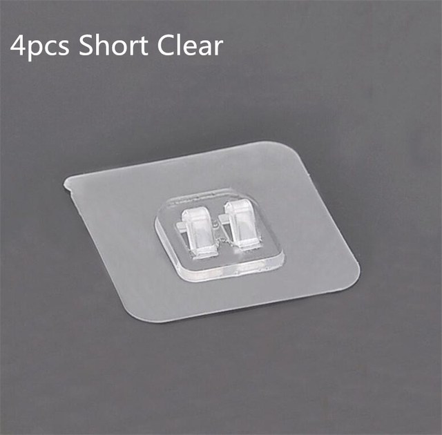 4pcs Short Clear