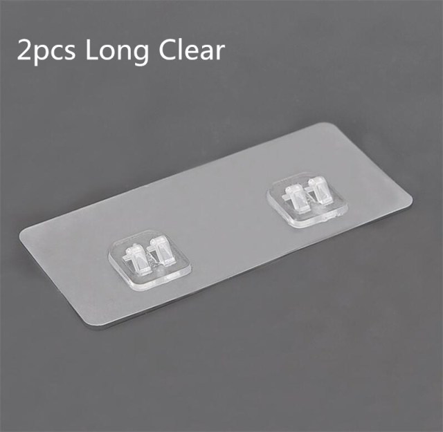 2pcs Long Clear