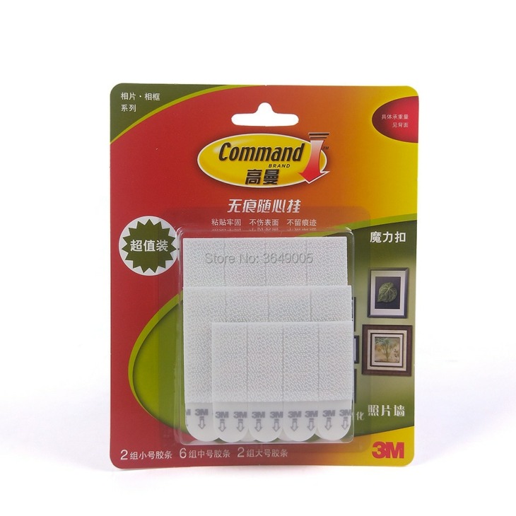 20pcs-3M-Command-Damage-Free-Picture-Frame-Hanging-Strips-Wall-Sticker-Command-Hook-Value-Pack
