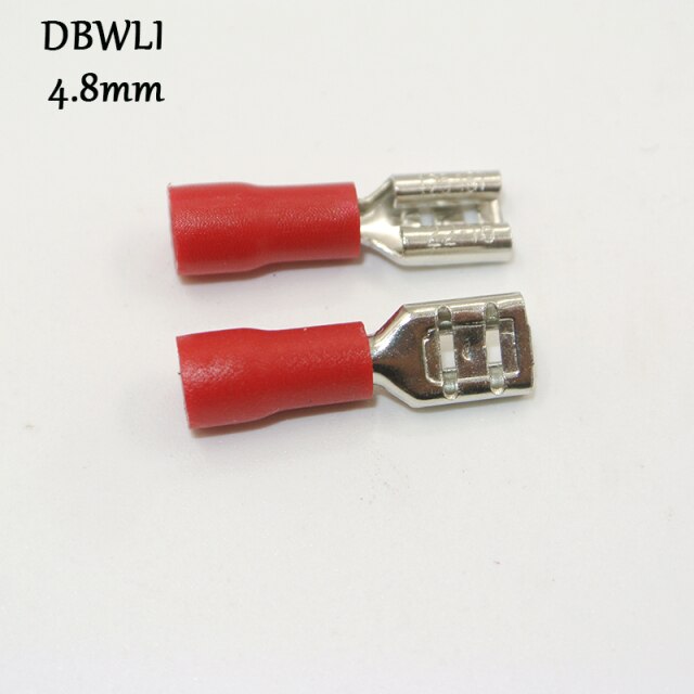4.8mm red female