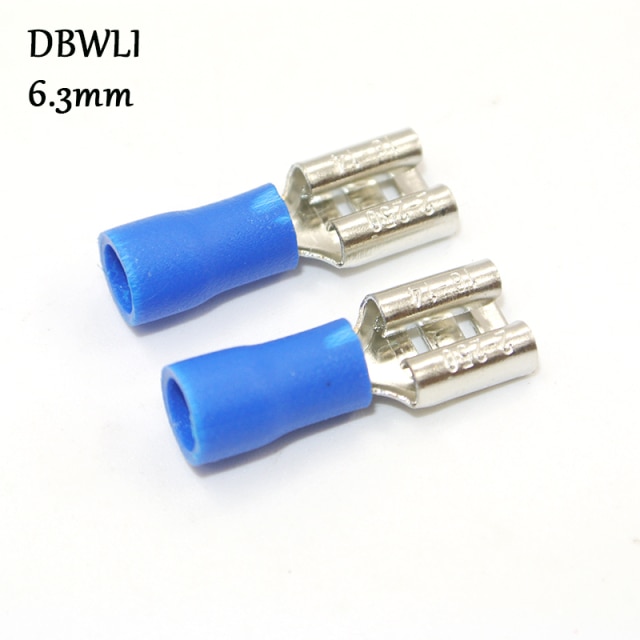 6.3mm blue female