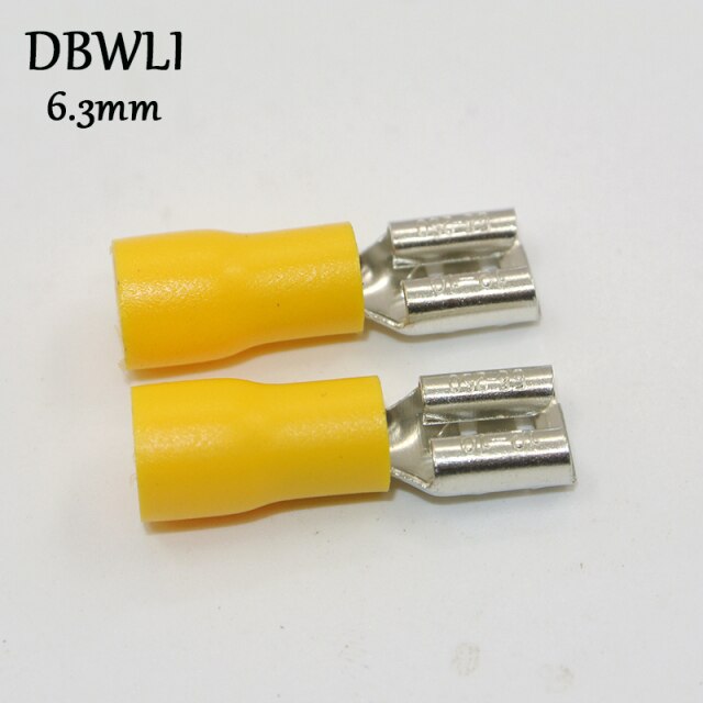 6.3mm yellow female