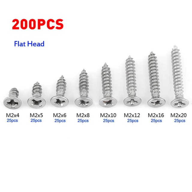 Flat head 200pcs