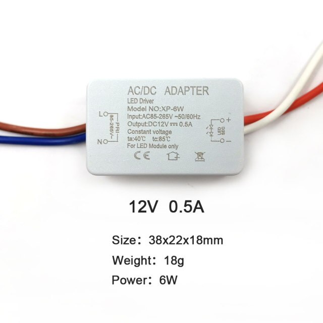 12V 0.5A 6W