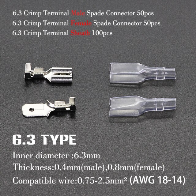 6.3mm 200pcs(Silver)