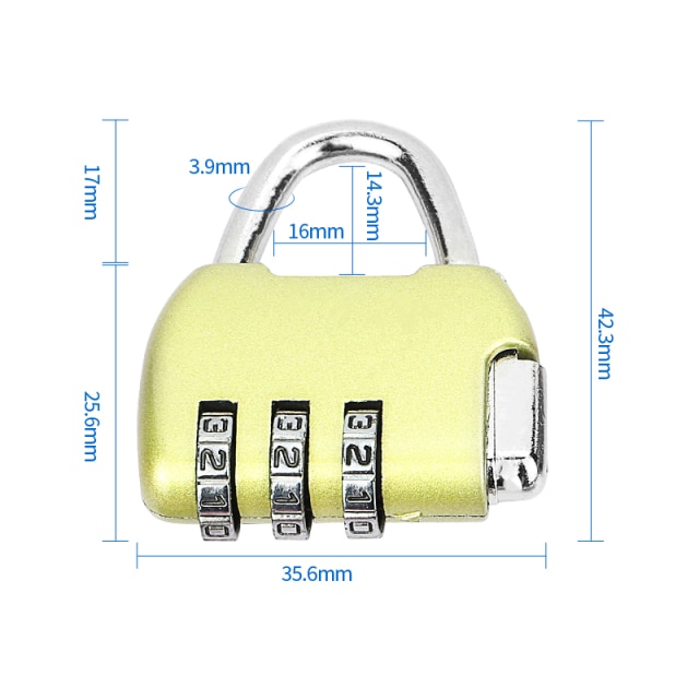 1 pcs Gold lock