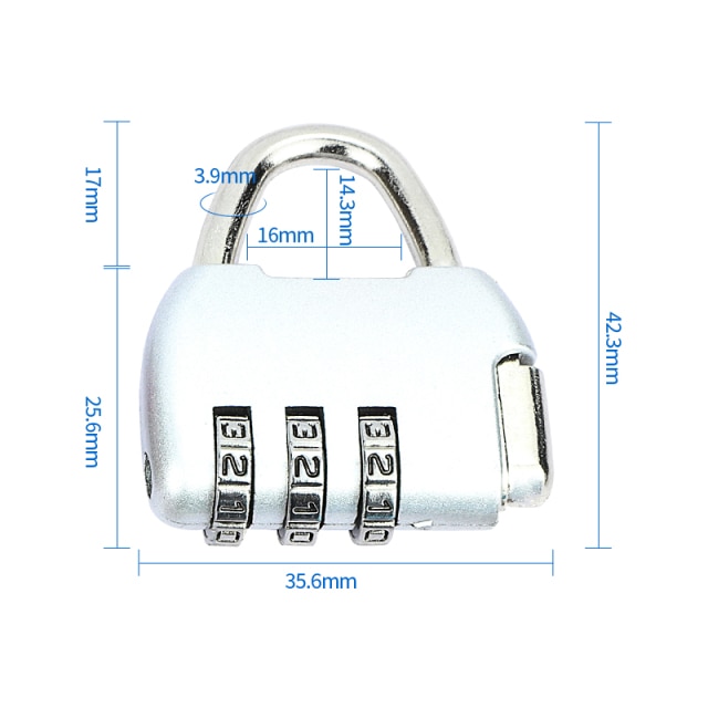 1 pcs Silver lock