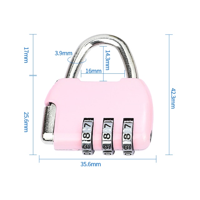 1 pcs Pink lock