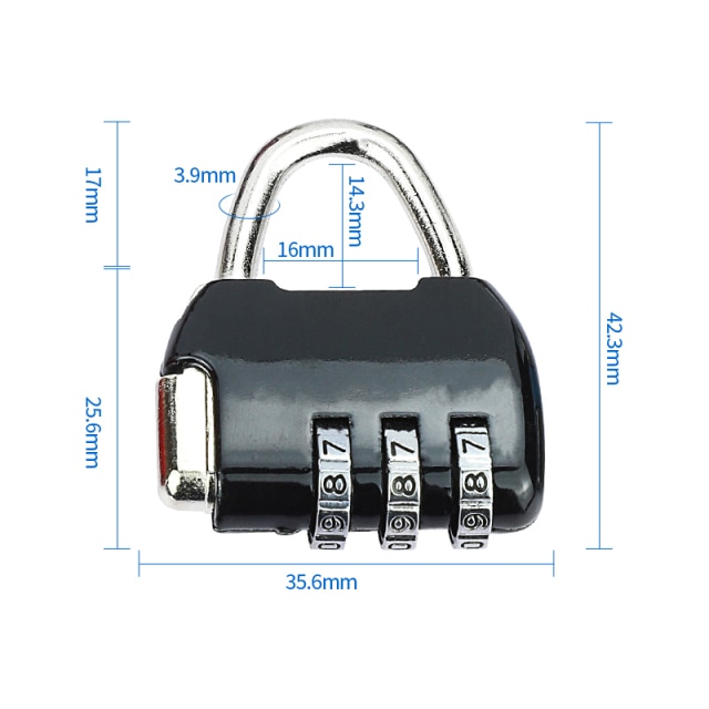 1 pcs Black lock