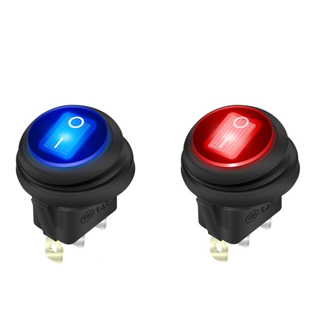 Blue and Red LED