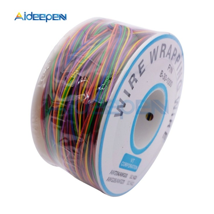 250M 30AWG PCB Circuit Board Cavo Aviazione Filo Volante Breadboard Jumper