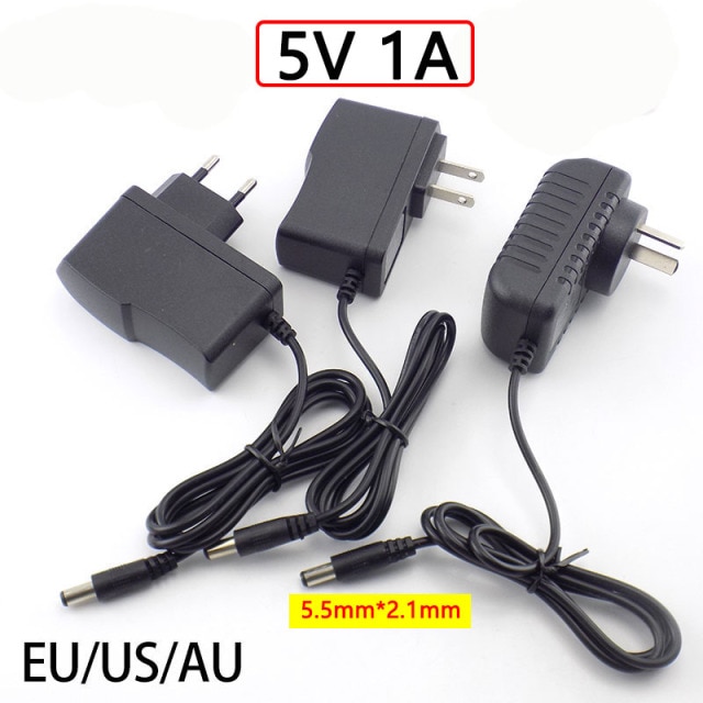 5V 1A 5.5mmX2.1MM