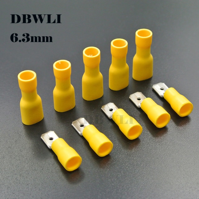 6.3mm Yellow 50pairs