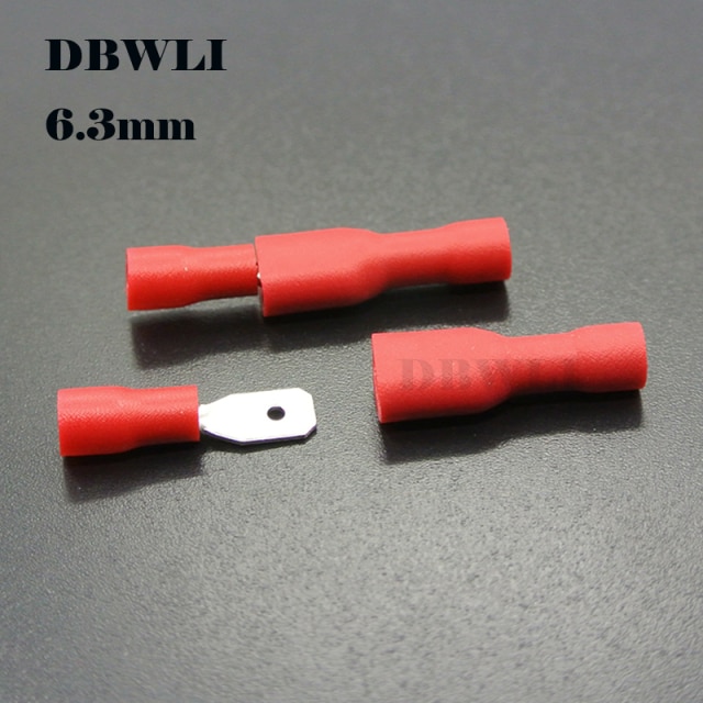 6.3mm red 50pairs