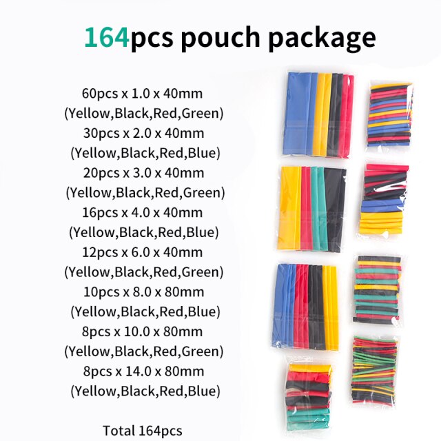 164pcs with pouch