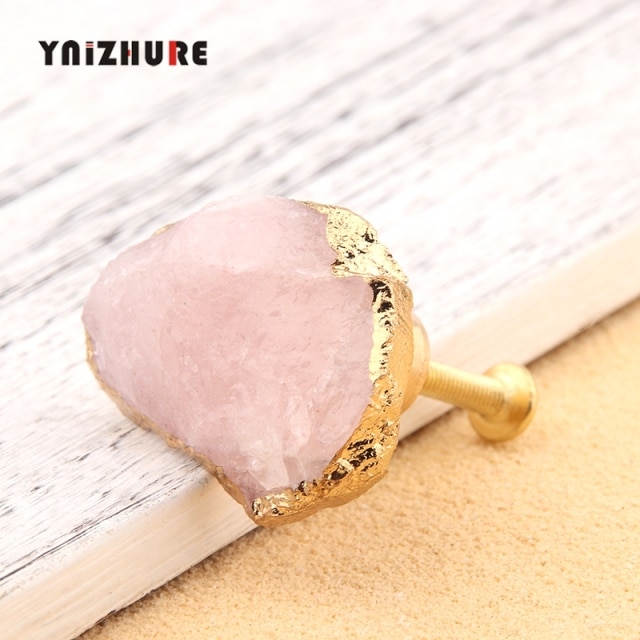 Rose quartz gold