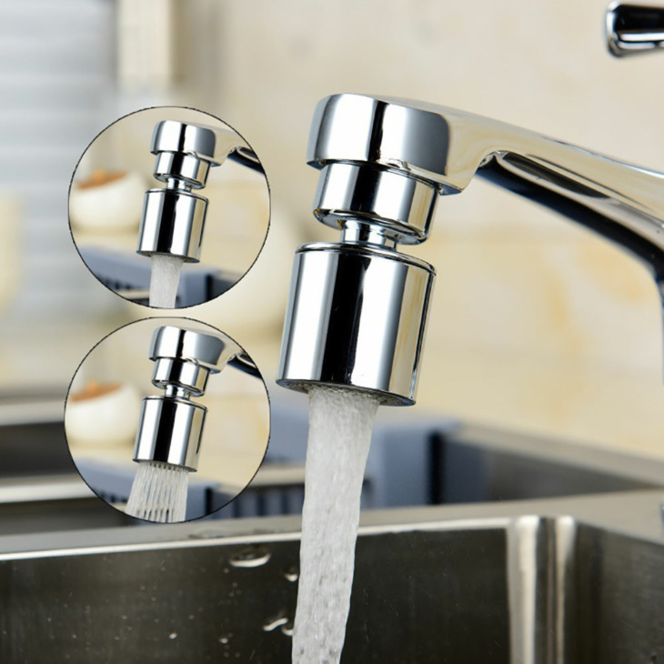 Perlator Mixer 360 Fokban Forgatható 2-Flow Vízcsap Mixer Adapter Aerator Víztakarékos ...