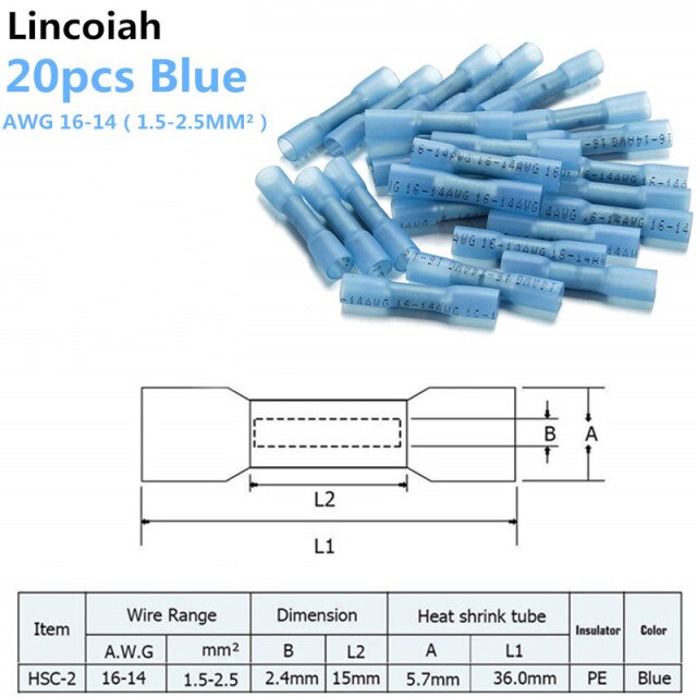 20pcs Blue with bag
