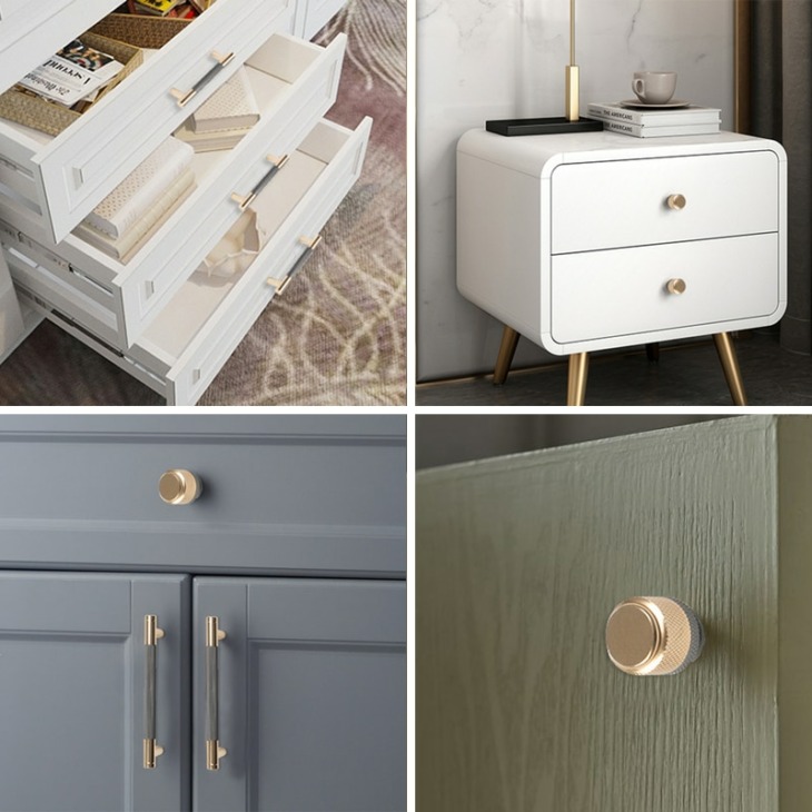 Kak Arany Kitchen Handle Európai Könnyű Luxus Stílus Dresser Kabinet Gombok És Fogantyúk Réz Bútorok Kezelésére Vasalatok