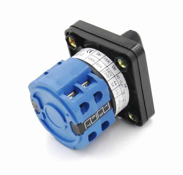 Interruttore Rotativo Universale ON-OFF-ON - 3 Posizioni, 5 Fasi, 20 Terminali, Per Uso Industriale - Foto 7