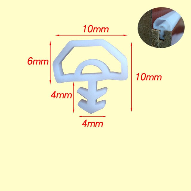 White 10x6mm