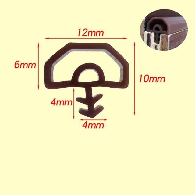 Brown 12x6mm