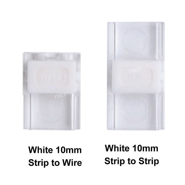 10mm white button
