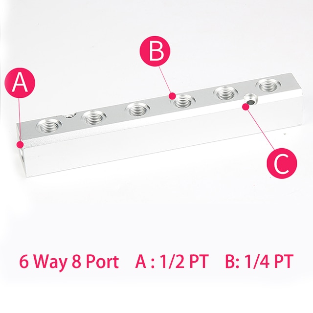 6 Way 8 Port