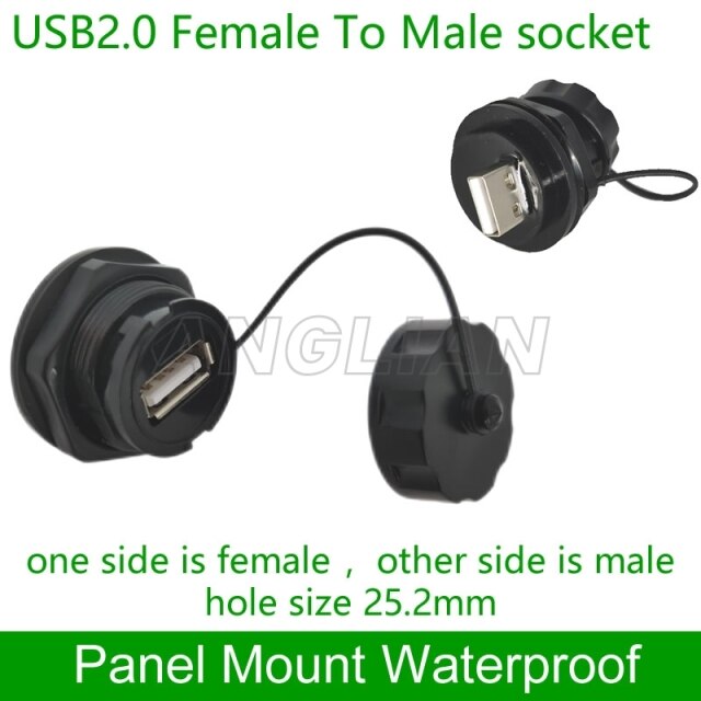 USB2.0-F-M-socket