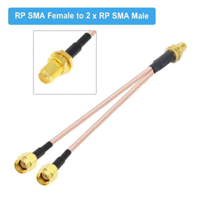 RPSMA F to 2xRPSMA M