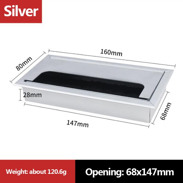 Silver-80x160mm