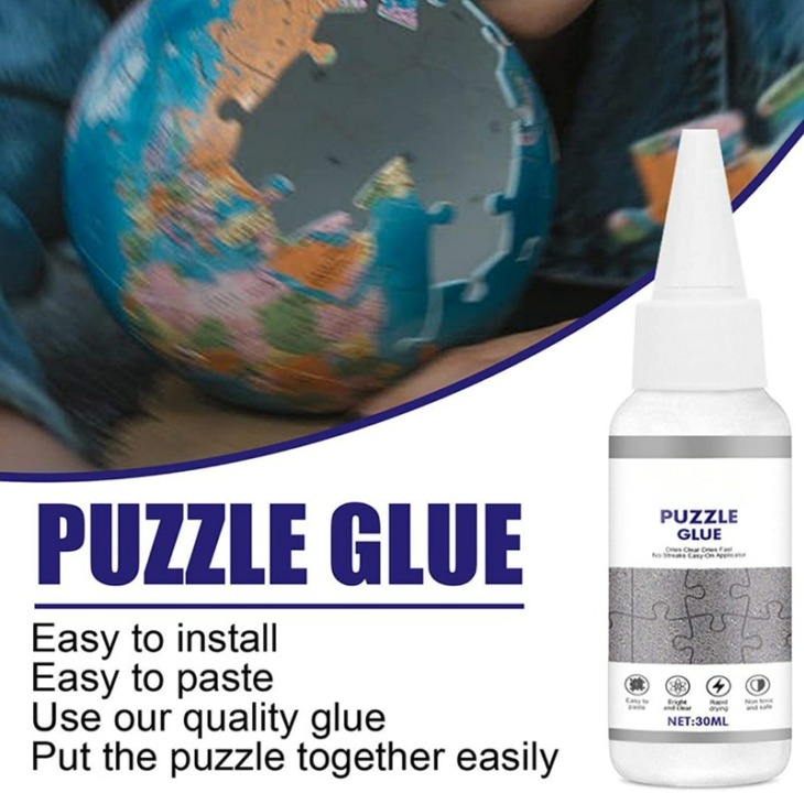 100Ml jigsaw puzzle glue with trowel applicator transparent liquid