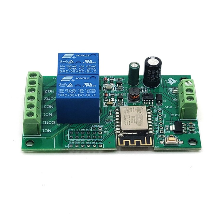 Esp8266 Esp-12F Wifi Ac 250V / Dc 30V 2 Csatornás Relé Modul Vezeték ...