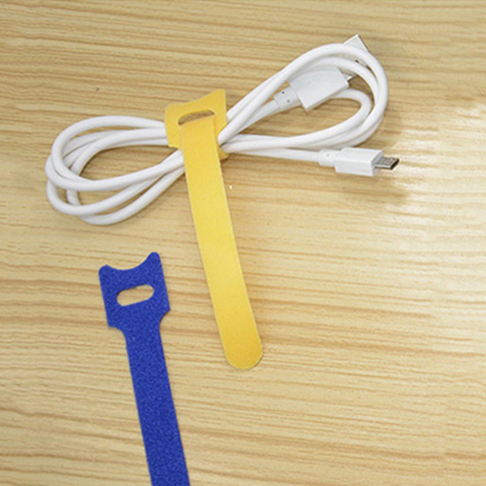 50Db / 100Db Felszabadítható Kábelkötegelők Színes Műanyag Többször Kábelkötegelők Tépőzárat Wrap Zip Bundle Ties T Típusú Kábel Tie Huzal