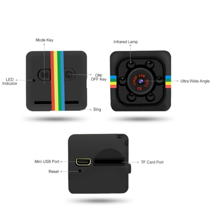 Sq11 Mini Micro Hd Kamera Dice Videó Éjjellátó Hd 1080P 960P Videokamera Mozgásérzékelő Kamera Figyeli Wifi Remote
