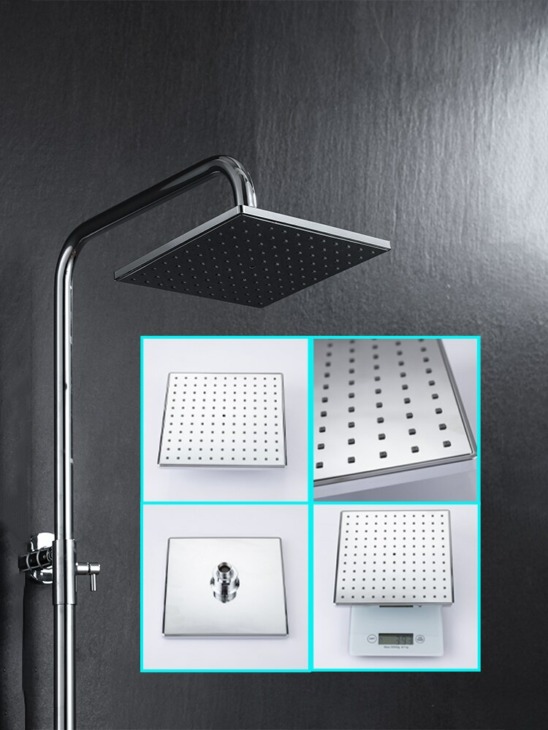 Zuhanyfej Fürdőszoba 3 Módok Abs Kerek Chrome Víztakarékos Fúvóka G1 / 2 Fürdő Zuhany Állítható Fekete Zuhany