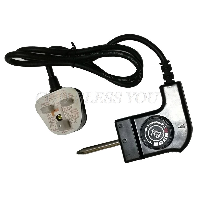 Us / Uk / Sa / Eu / Cn Plug Állítható Tápkábel Automatikus Szabályozó Elektromos Tepsiben Elektromos Fűtés Pot Pin Plug