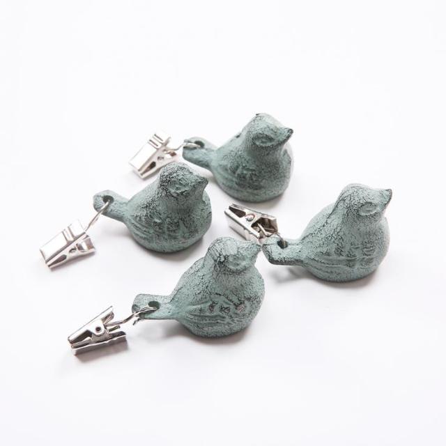 4 pcs green birds