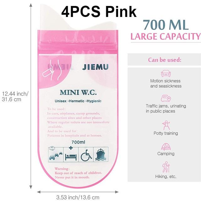 4Pcs Pink