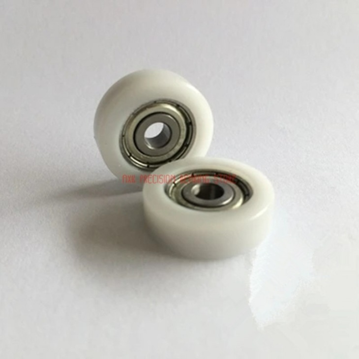 Di Plastica Di Nylon Puleggia Puleggia Con Cuscinetti PA6 Rullo Di Nylon U H Scanalatura Di Plastica UHMW PE Puleggia Ruota ID 10 MILLIMETRI - Foto 3